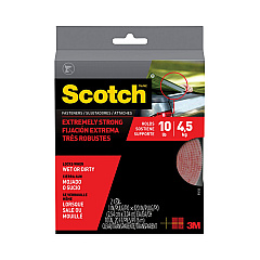 Scotch Extreme Fasteners, 1" x 10 ft, Clear, 2/Pack (MMMRF6760)
