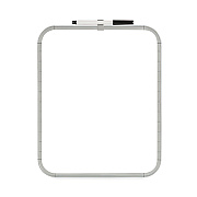MasterVision Magnetic Dry Erase Board, 11 x 14, White Surface, White Plastic Frame (BVCCLK020303)