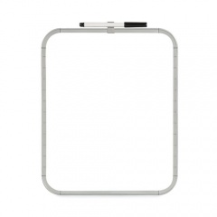MasterVision Magnetic Dry Erase Board, 11 x 14, White Surface, White Plastic Frame (CLK020303)
