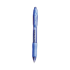 Paper Mate Profile Gel Pen, Retractable, Fine 0.5 mm, Blue Ink, Translucent Blue Barrel, Dozen (PAP2102130)
