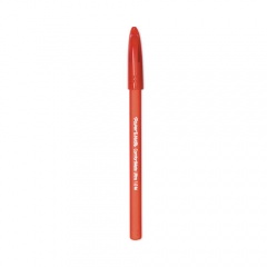 Paper Mate ComfortMate Ultra Ballpoint Pen, Stick, Medium 1 mm, Red Ink, Red Barrel, Dozen (6120187)