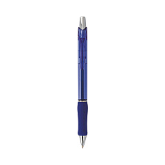 Pentel R.S.V.P. Super RT Ballpoint Pen, Retractable, Medium 0.7 mm, Blue Ink, Translucent Blue/Blue Barrel, Dozen (PENBX477C)