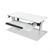 3M Precision Standing Desk, 35.4" x 23.2" x 6.2" to 20", White (SD60W)