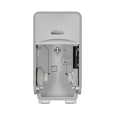 Kimberly-Clark ICON Coreless Standard Roll Toilet Paper Dispenser, 7.18 x 13.37 x 7.06, Silver Mosaic (KCC53696)