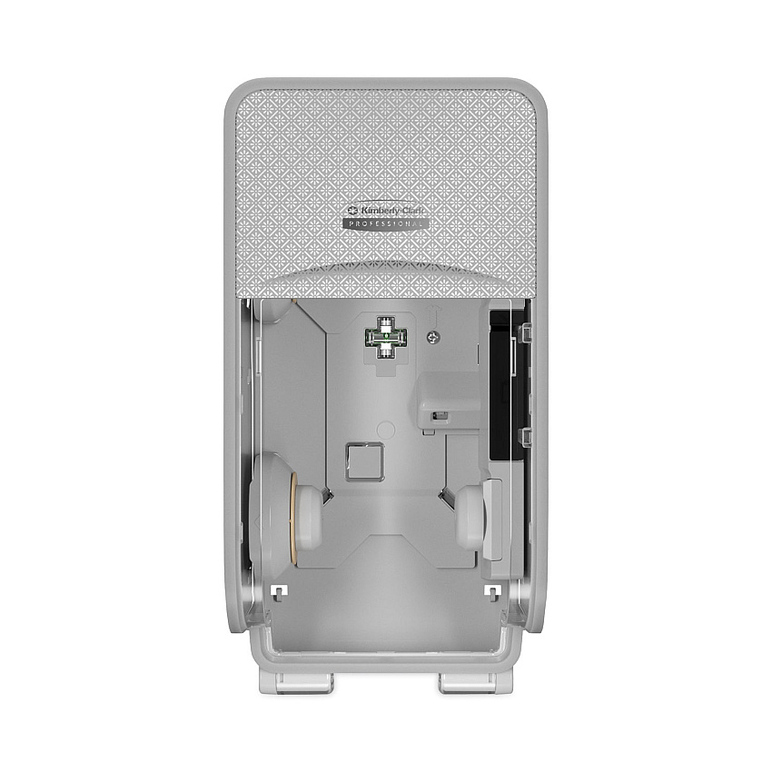 Kimberly-Clark ICON Coreless Standard Roll Toilet Paper Dispenser, 7.18 x 13.37 x 7.06, Silver Mosaic (KCC53696)