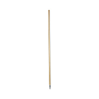 Boardwalk Metal Tip Threaded Hardwood Broom Handle, 1.13" dia x 60", Natural (BWK138)