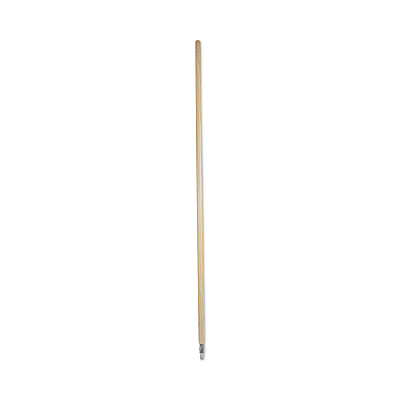 Boardwalk Metal Tip Threaded Hardwood Broom Handle, 1.13" dia x 60", Natural (BWK138)