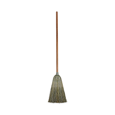 Boardwalk Warehouse Broom, Yucca Corn Fiber Bristles, 56" Overalll Length, Natural, 12/Carton (BWK932YCT)