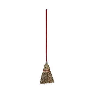 Boardwalk Corn Fiber Lobby/Toy Broom, Corn Fiber Bristles, 39" Overall Length, Red, 12/Carton (BWK951TCT)