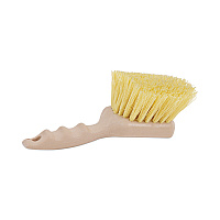 Boardwalk Utility Brush, Cream Polypropylene Bristles, 5.5 Brush, 3" Tan Plastic Handle (BWK4308)