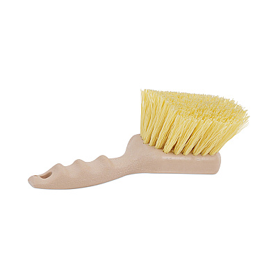 Boardwalk Utility Brush, Cream Polypropylene Bristles, 5.5 Brush, 3" Tan Plastic Handle (BWK4308)