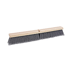 Boardwalk Floor Brush Head, 3" Gray Flagged Polypropylene Bristles, 24" Brush (BWK20424)