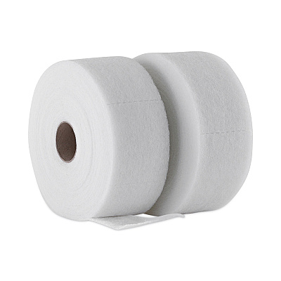 Boardwalk TrapEze Disposable Dusting Sheets, 5" x 125 ft, White, 250 Sheets/Roll, 2 Rolls/Carton (BWK582505)
