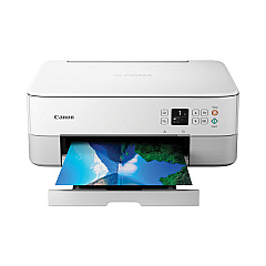 Canon PIXMA TS6420 Wireless All-in-One Inkjet Printer, Copy/Print/Scan, White (4462C022)
