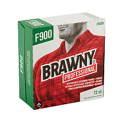 Brawny Professional FLAX 900 Heavy Duty Cloths, 9 x 16.5, White, 72/Box, 10 Box/Carton (GPC29608)