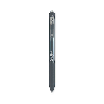 Paper Mate InkJoy Gel Pen, Retractable, Medium 0.7 mm, Black Ink, Black/Smoke Barrel, 3/Pack (PAP1951637)
