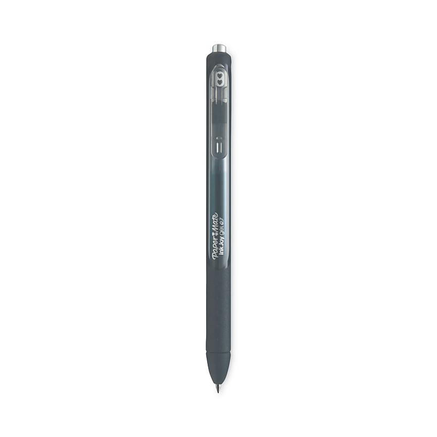 Paper Mate InkJoy Gel Pen, Retractable, Medium 0.7 mm, Black Ink, Black/Smoke Barrel, 3/Pack (PAP1951637)