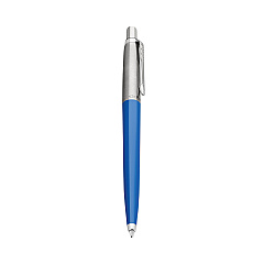 Parker Jotter Ballpoint Pen, Retractable, Medium 0.7 mm, Blue Ink, Royal Blue/Chrome Barrel (PAR2076052)
