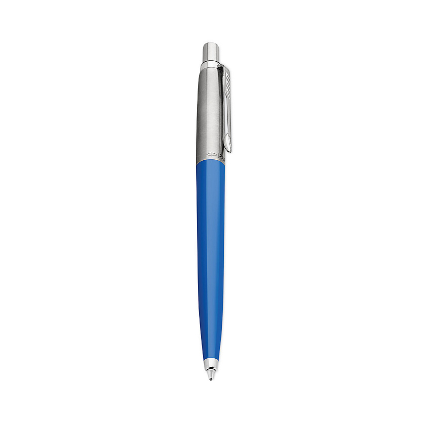 Parker Jotter Ballpoint Pen, Retractable, Medium 0.7 mm, Blue Ink, Royal Blue/Chrome Barrel (PAR2076052)