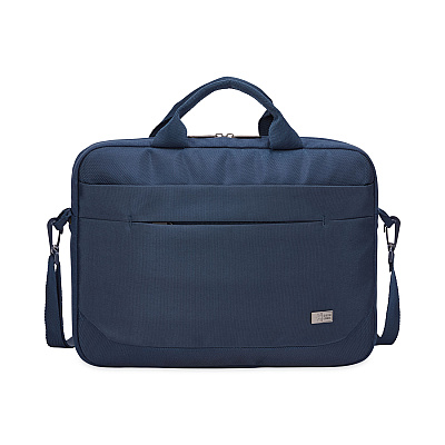 Case Logic Advantage Laptop Attache, Fits Devices Up to 14", Polyester, 14.6 x 2.8 x 13, Dark Blue (CLG3203987)