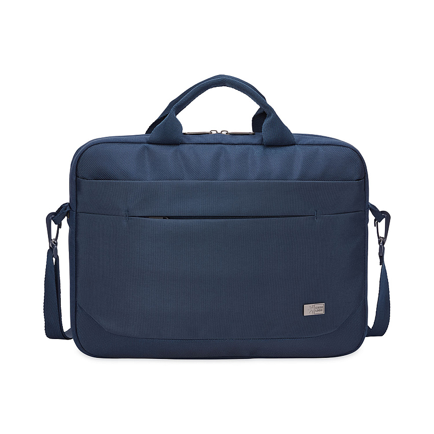Case Logic Advantage Laptop Attache, Fits Devices Up to 14", Polyester, 14.6 x 2.8 x 13, Dark Blue (CLG3203987)