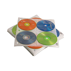 Case Logic Two-Sided CD Storage Sleeves for Ring Binder, 8 Disc Capacity, Clear, 25 Sleeves (CLG3200366)