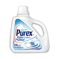 Purex Free and Clear Liquid Laundry Detergent, Unscented, 150 oz Bottle, 4/Carton (DIA05020)