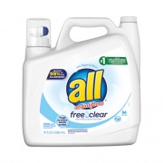 All Ultra Free Clear Liquid Detergent, Unscented, 141 oz Bottle, 4/Carton (46159)