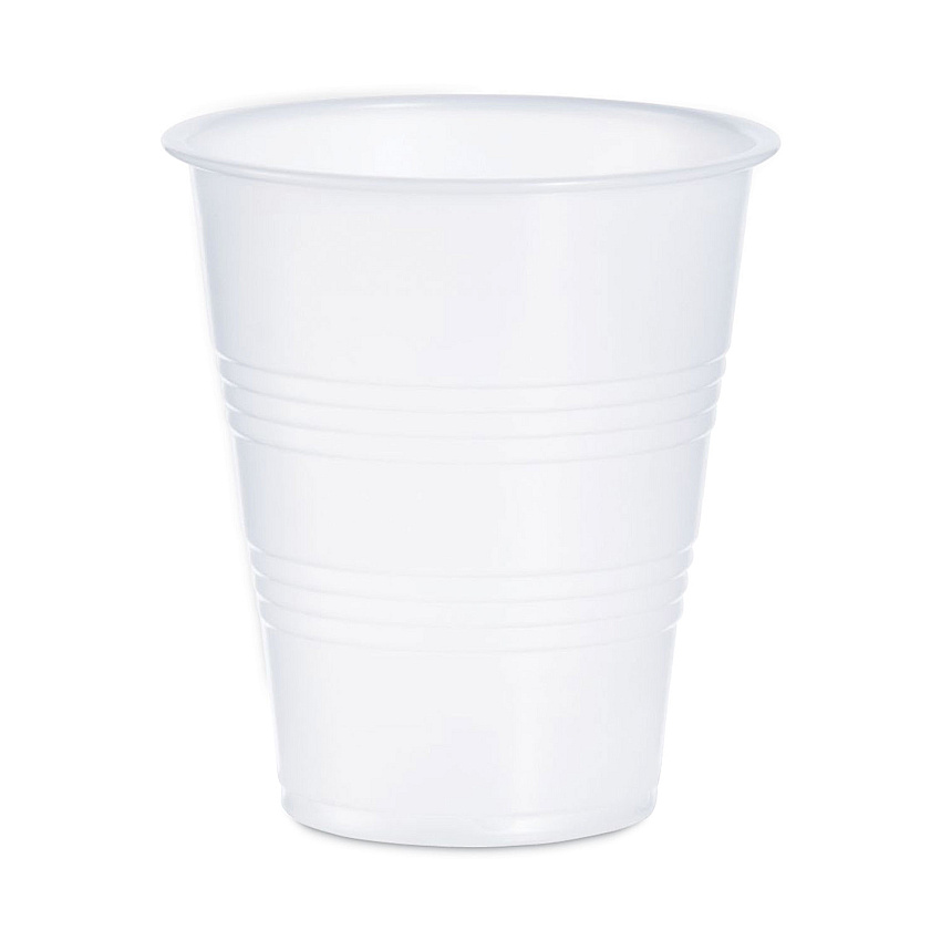 Dart High-Impact Polystyrene Cold Cups, 7 oz, Translucent, 100 Cups/Sleeve, 25 Sleeves/Carton (DCCY7)