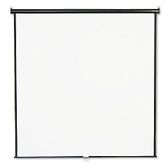 Quartet Wall or Ceiling Projection Screen, 84 x 84, White Matte Finish (QRT684S)