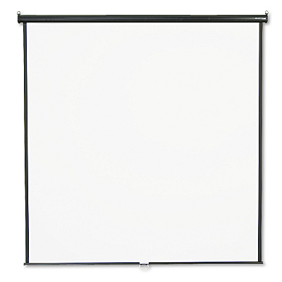 Quartet Wall or Ceiling Projection Screen, 84 x 84, White Matte Finish (QRT684S)