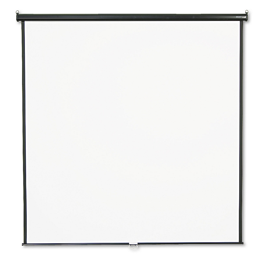 Quartet Wall or Ceiling Projection Screen, 84 x 84, White Matte Finish (QRT684S)