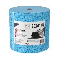 WypAll Oil, Grease and Ink Cloths, Jumbo Roll, 9.8 x 12.2, Blue, 717/Roll (33241)