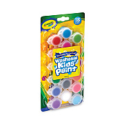 Crayola Washable Paint, 18 Assorted Colors, Interconnected 3 oz Cups (CYO540125)