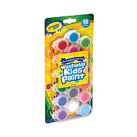 Crayola Washable Paint, 18 Assorted Colors, Interconnected 3 oz Cups (CYO540125)