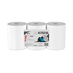 WypAll X70 Cloths, Center-Pull, 9.8 x 12.2, White, 275/Roll, 3 Rolls/Carton (KCC41702)