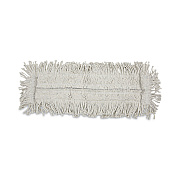 Boardwalk Disposable Cut End Dust Mop Head, Cotton/Synthetic, 24w x 5d, White (BWK1624)