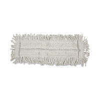 Boardwalk Disposable Cut End Dust Mop Head, Cotton/Synthetic, 24w x 5d, White (BWK1624)