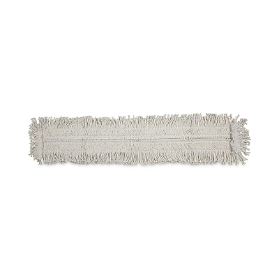 Boardwalk Mop Head, Dust, Disposable, Cotton/Synthetic Fibers, 48 x 5, White (BWK1648)