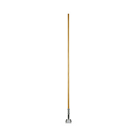 Boardwalk Clip-On Dust Mop Handle, Lacquered Wood, Swivel Head, 1" dia x 60", Natural (BWK1490)