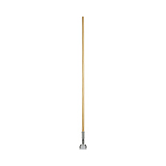 Boardwalk Clip-On Dust Mop Handle, Lacquered Wood, Swivel Head, 1" dia x 60", Natural (BWK1490)