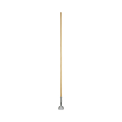 Boardwalk Clip-On Dust Mop Handle, Lacquered Wood, Swivel Head, 1" dia x 60", Natural (BWK1490)