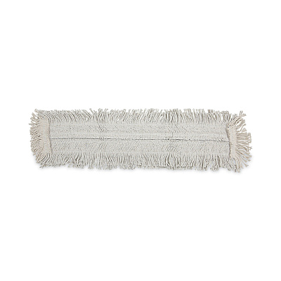 Boardwalk Disposable Dust Mop Head W/sewn Center Fringe, Cotton/synthetic, 36w X 5d, White (BWK1636)
