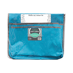 C-Line Chair Cubbies for Most Classroom Chair Styles, Medium, 16.37" x 13.5", Fabric/Vinyl, Seaside Blue (CLI10415)