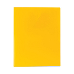 C-Line Two-Pocket Heavyweight Poly Portfolio Folder, 11 x 8.5, Yellow, 25/Box (CLI33956BX)