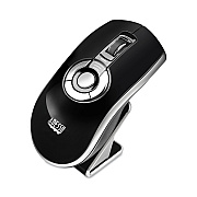 Adesso Air Mouse Elite Wireless Presenter Mouse, 2.4 GHz Frequency/100 ft Wireless Range, Left/Right Hand Use, Black (ADEIMOUSEP20)