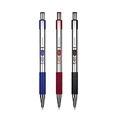 Zebra F-301 Ballpoint Pen, Retractable, Fine 0.7 mm, Assorted Ink and Barrel Colors, 4/Pack (ZEB27174)