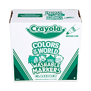 Crayola Ultra-Clean Washable Marker Classpack, Broad Bullet Tip, 8 Assorted Colors, 192/Pack (CYO588208)