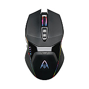 Adesso iMouse X50 Series Gaming Mouse with Charging Cradle, 2.4 GHz Frequency/33 ft Wireless Range, Left/Right Hand Use, Black