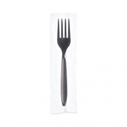 Solo Reliance Mediumweight Cutlery, Fork, Black, 1,000/Carton (RSK10004)
